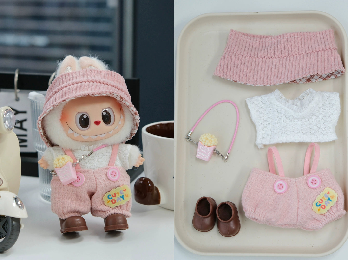 Cute Labubu Outfits for 17cm Dolls – Fits V1, V2 & V3