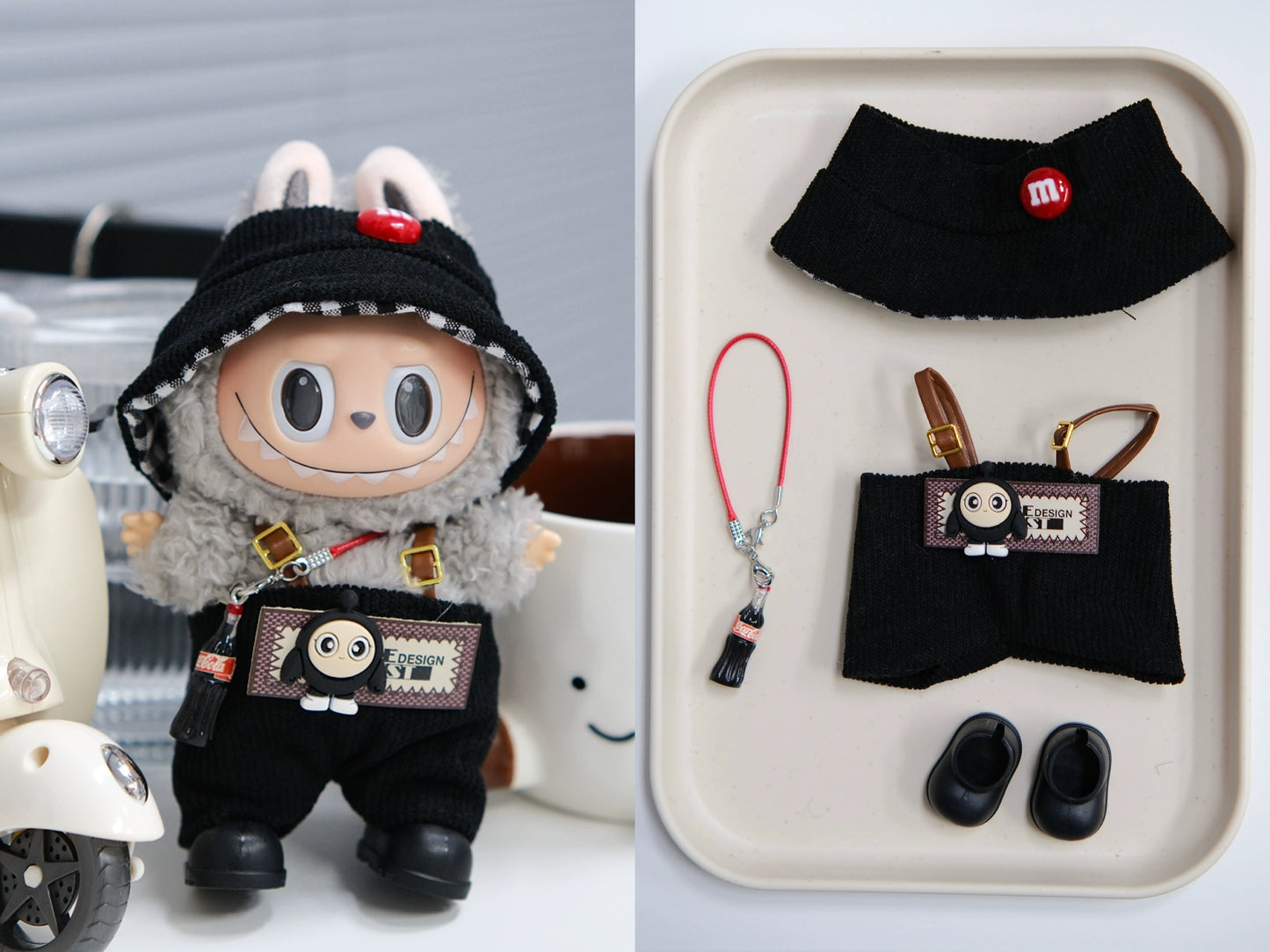 Cute Labubu Outfits for 17cm Dolls – Fits V1, V2 & V3