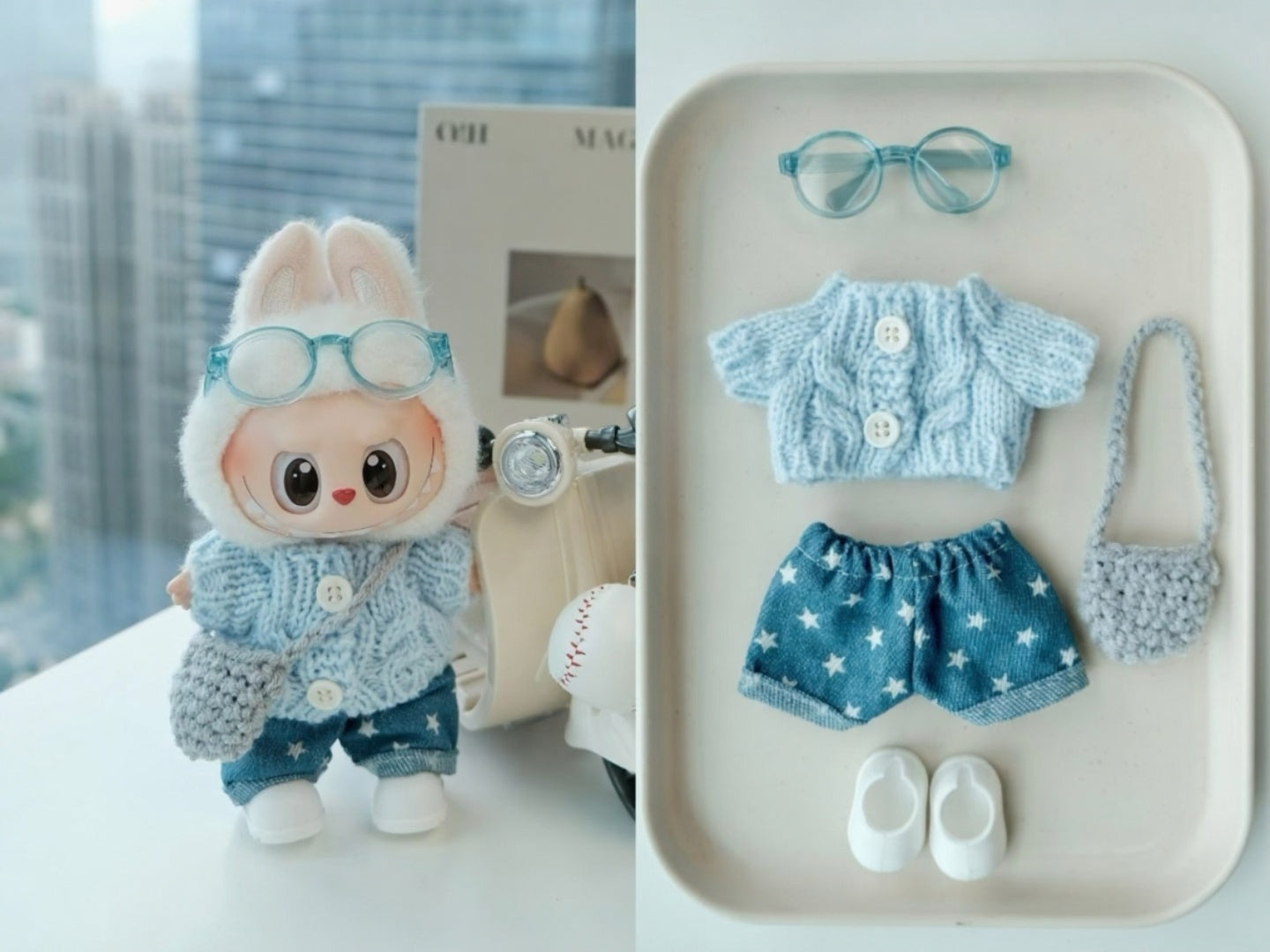 Cute Labubu Outfits for 17cm Dolls – Fits V1, V2 & V3