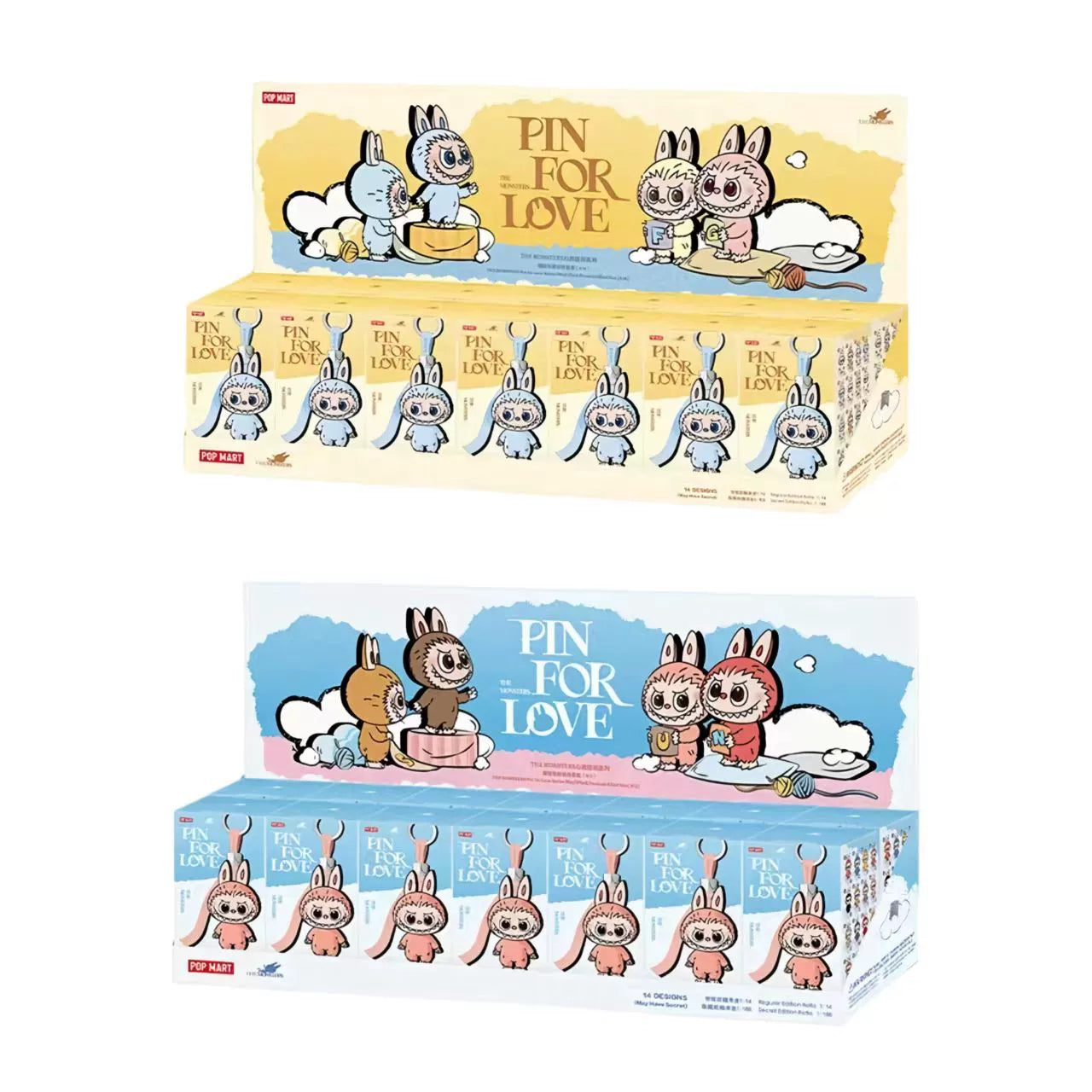 POP MART Labubu V4 Pin For Love Series – Authentic Sealed Blind Boxes & Unboxed Labubus