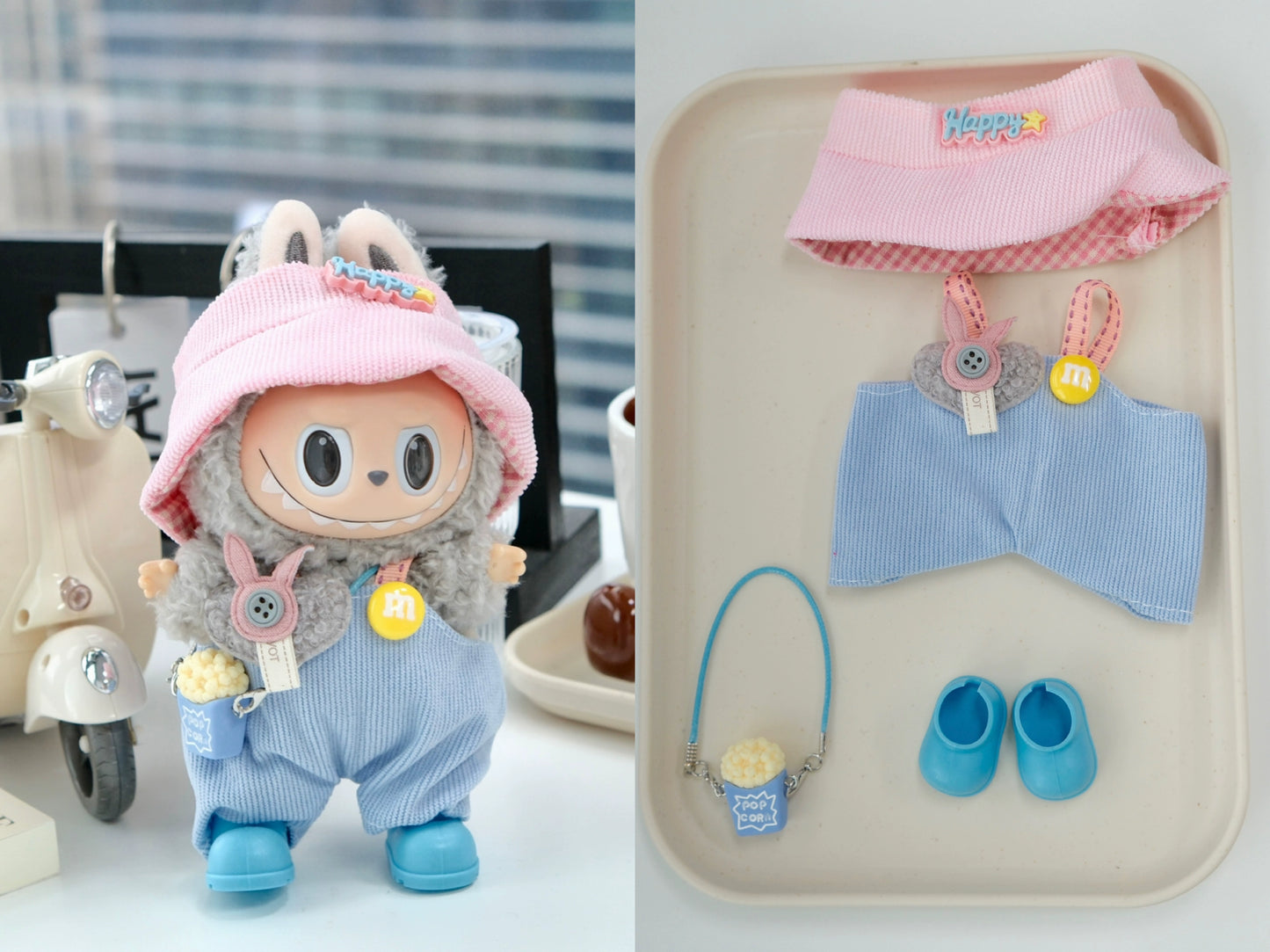 Cute Labubu Outfits for 17cm Dolls – Fits V1, V2 & V3