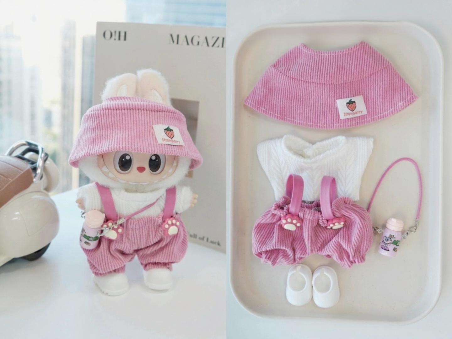 Cute Labubu Outfits for 17cm Dolls – Fits V1, V2 & V3