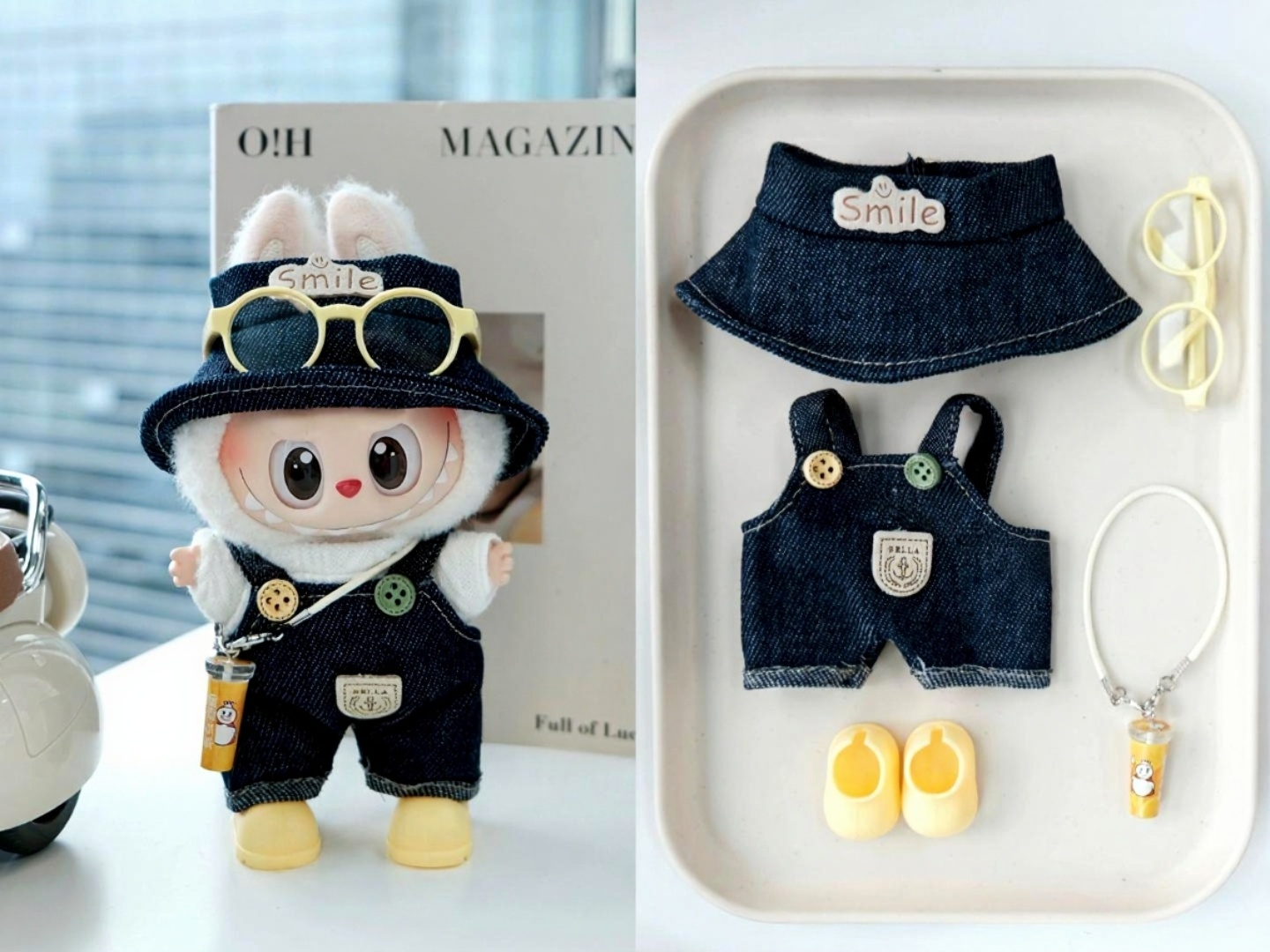 Cute Labubu Outfits for 17cm Dolls – Fits V1, V2 & V3