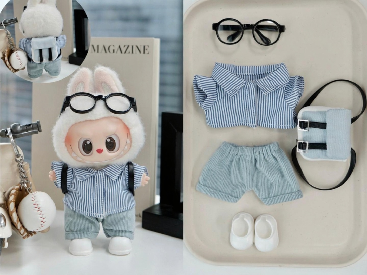 Cute Labubu Outfits for 17cm Dolls – Fits V1, V2 & V3