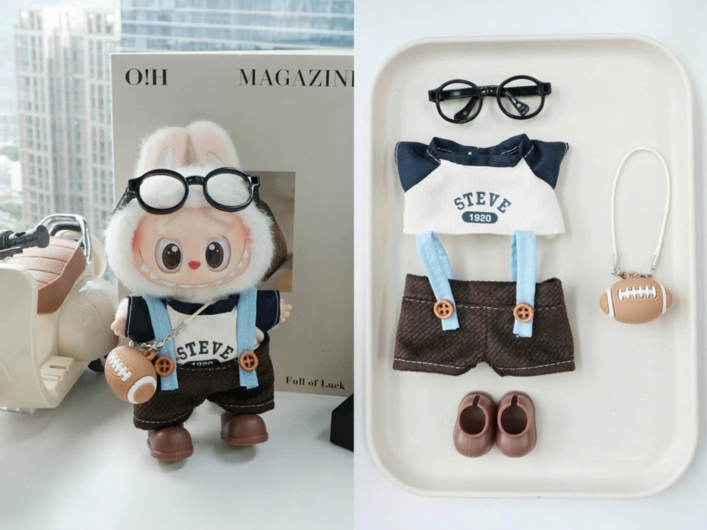 Cute Labubu Outfits for 17cm Dolls – Fits V1, V2 & V3