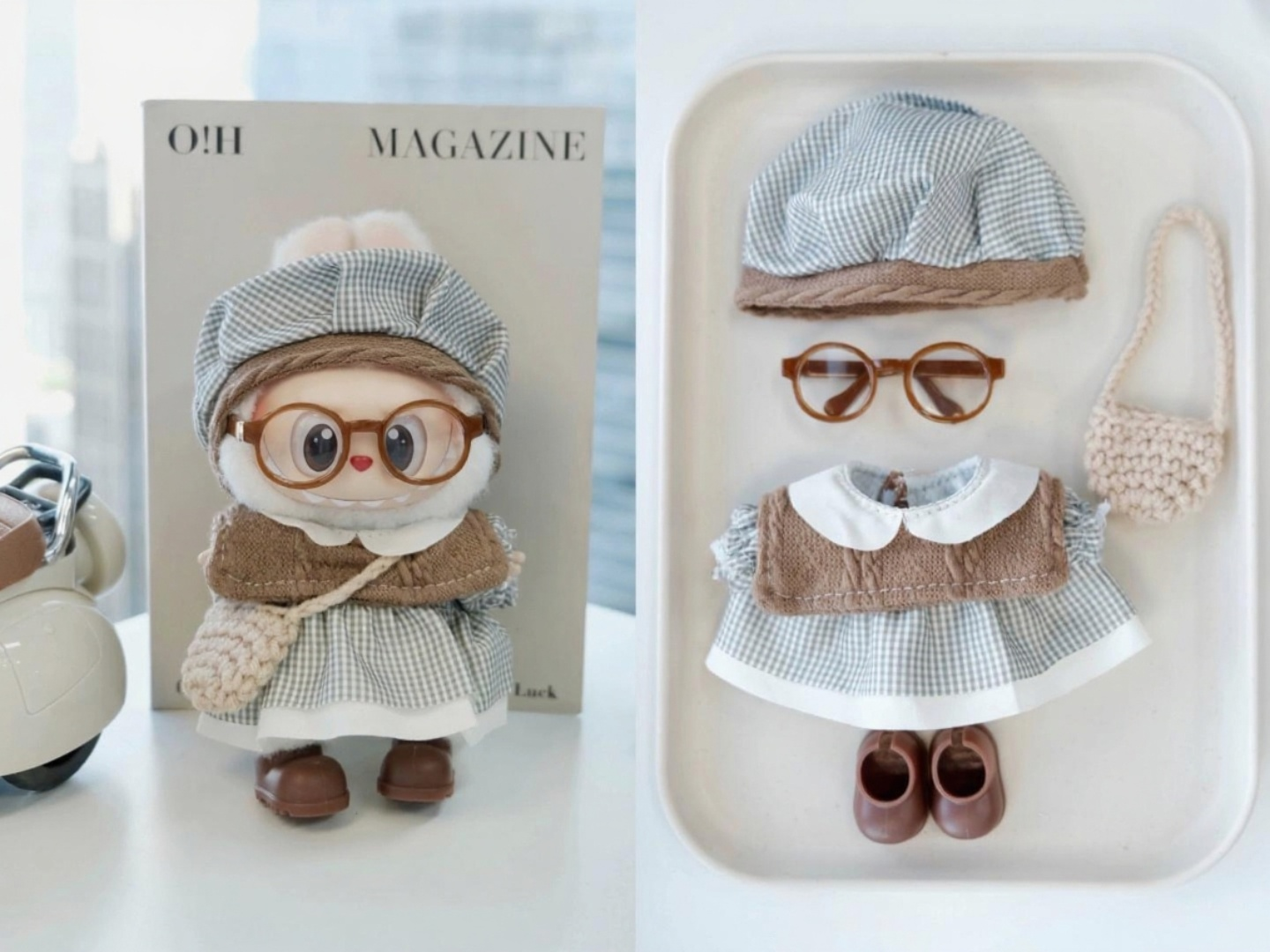 Cute Labubu Outfits for 17cm Dolls – Fits V1, V2 & V3