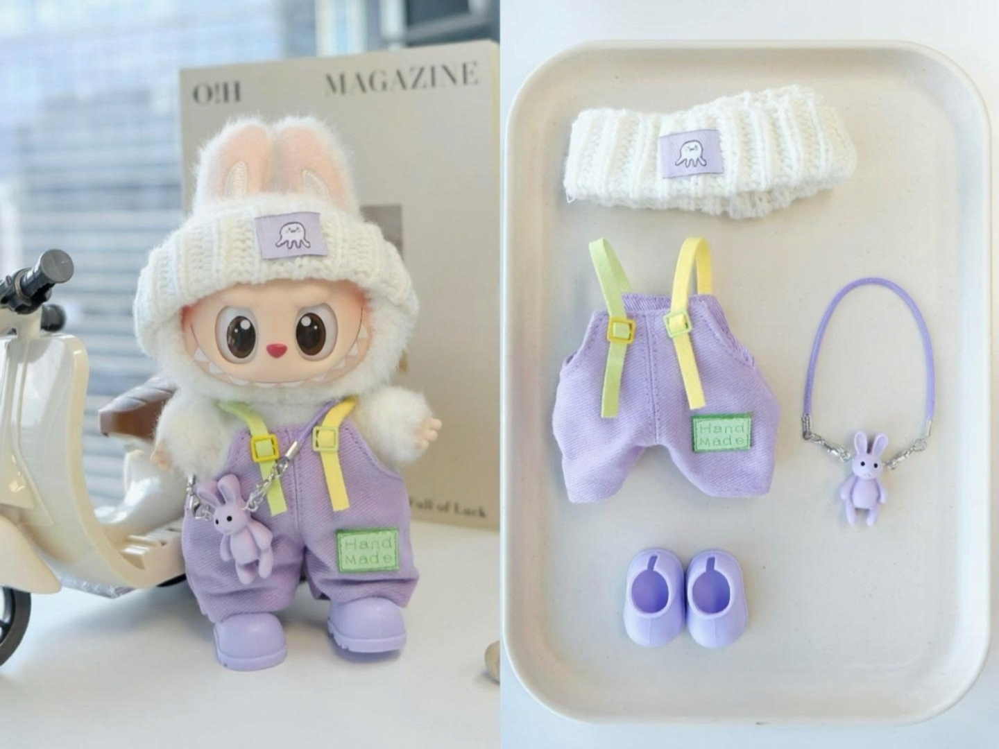 Cute Labubu Outfits for 17cm Dolls – Fits V1, V2 & V3