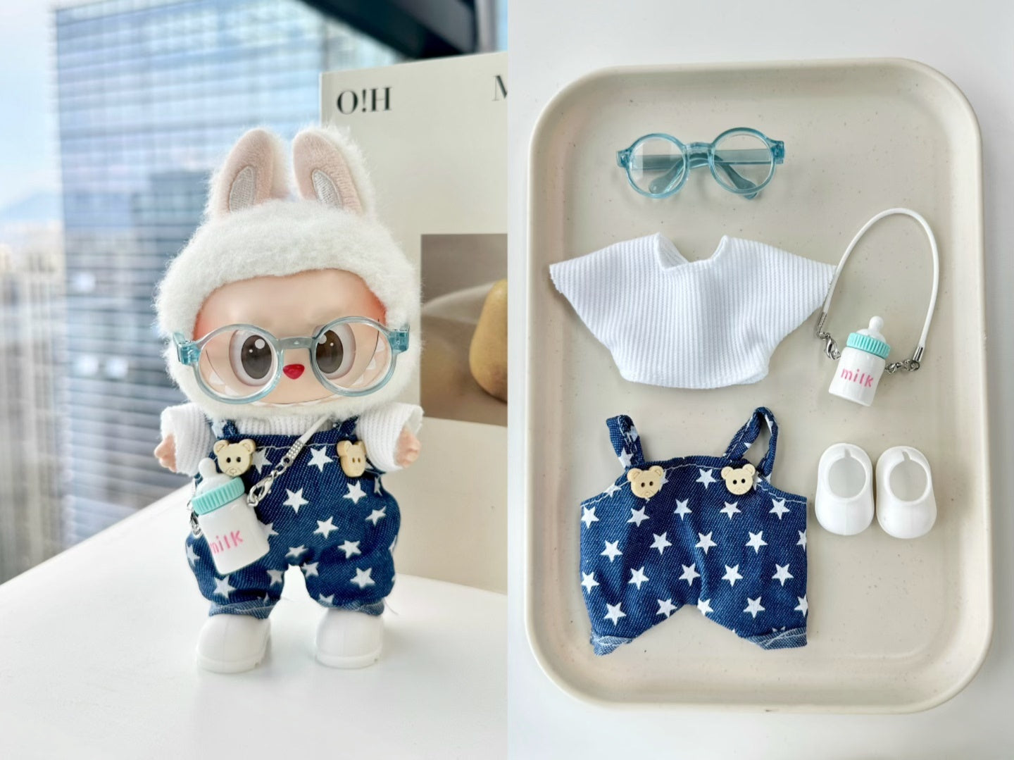 Cute Labubu Outfits for 17cm Dolls – Fits V1, V2 & V3