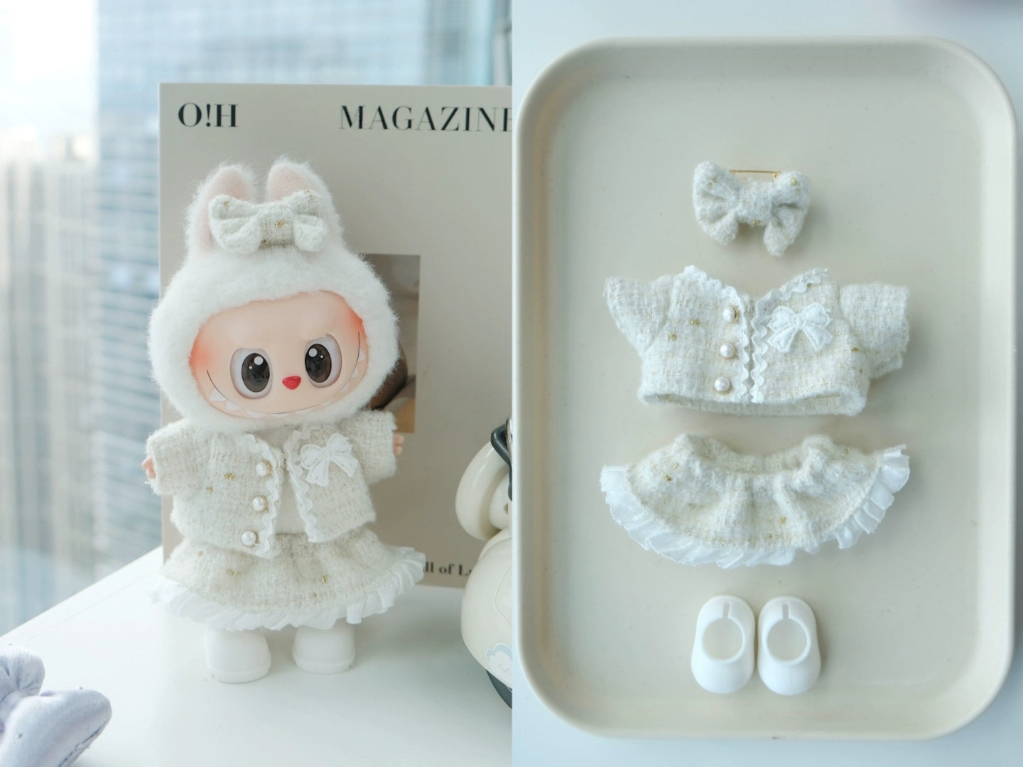 Cute Labubu Outfits for 17cm Dolls – Fits V1, V2 & V3