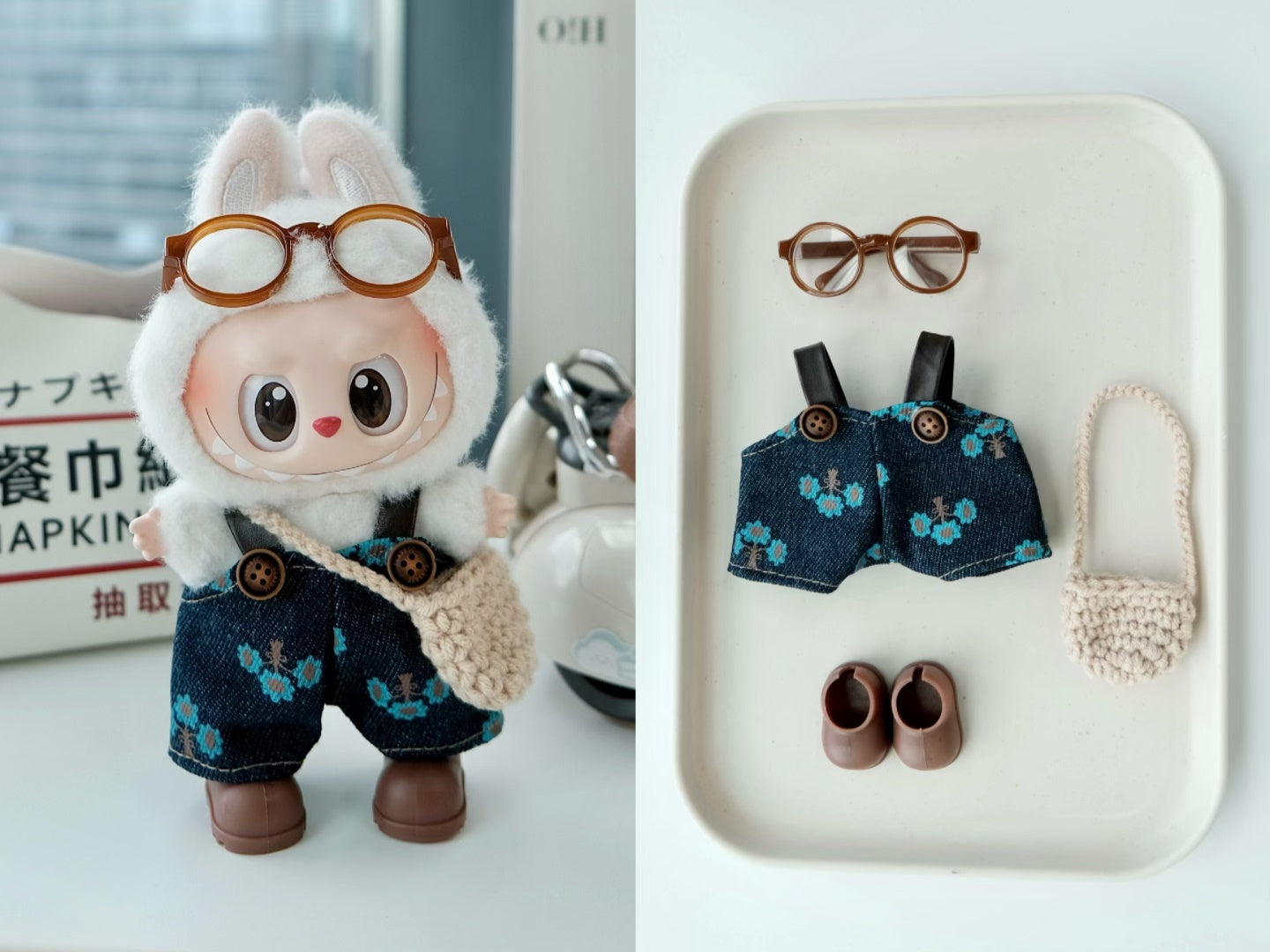 Cute Labubu Outfits for 17cm Dolls – Fits V1, V2 & V3