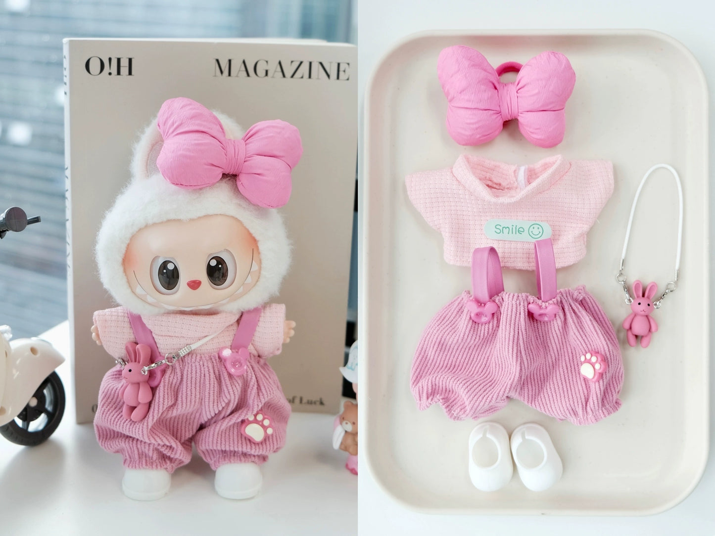 Cute Labubu Outfits for 17cm Dolls – Fits V1, V2 & V3