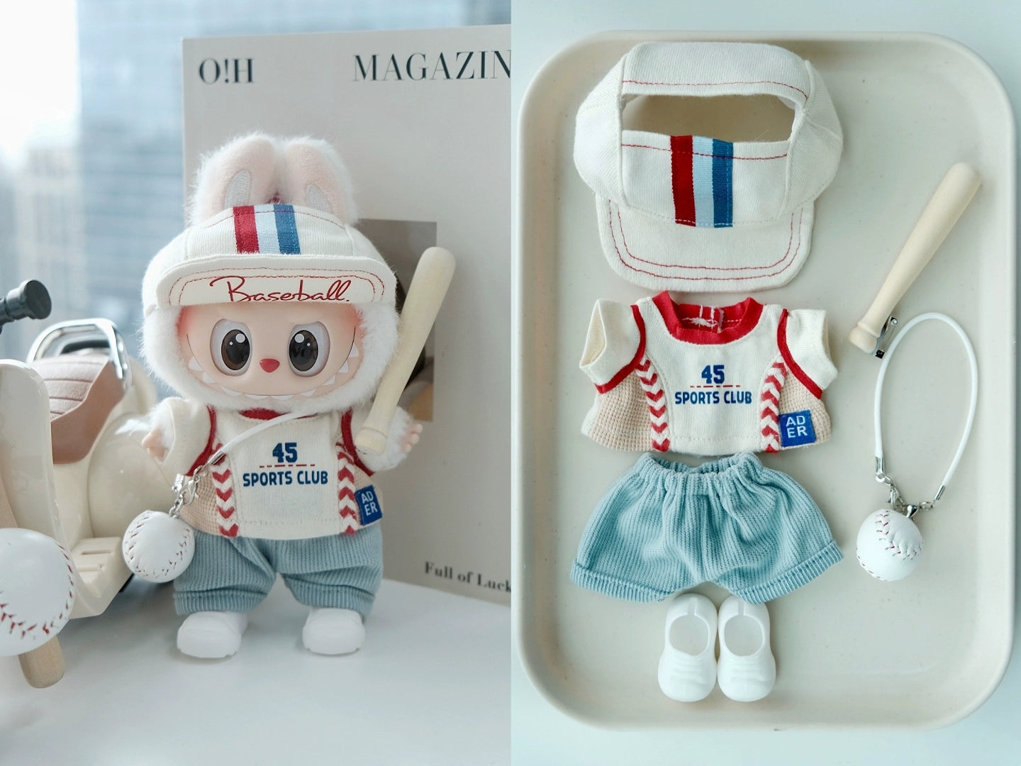Cute Labubu Outfits for 17cm Dolls – Fits V1, V2 & V3