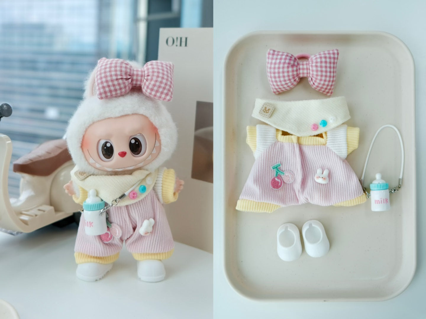 Cute Labubu Outfits for 17cm Dolls – Fits V1, V2 & V3