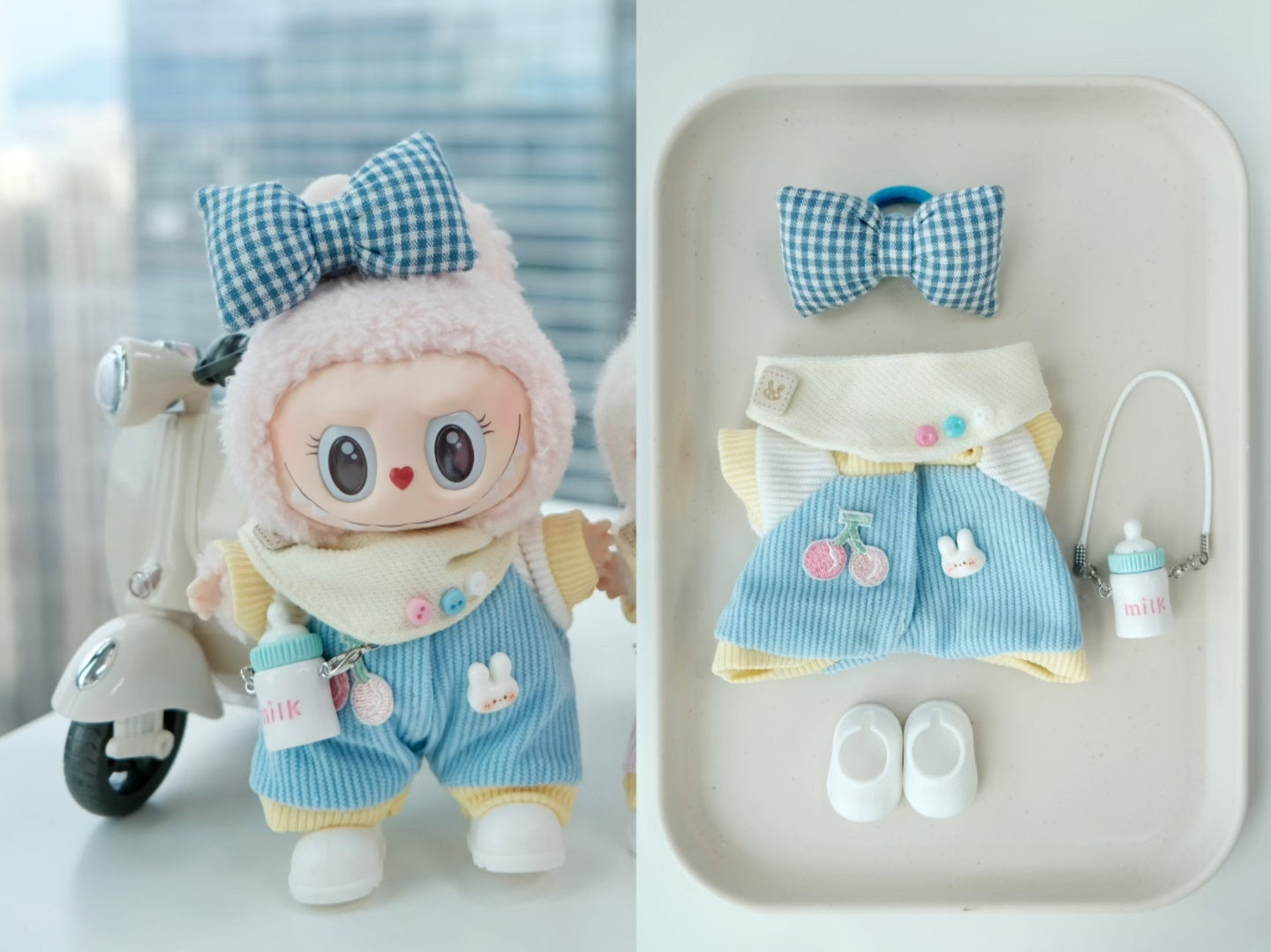 Cute Labubu Outfits for 17cm Dolls – Fits V1, V2 & V3