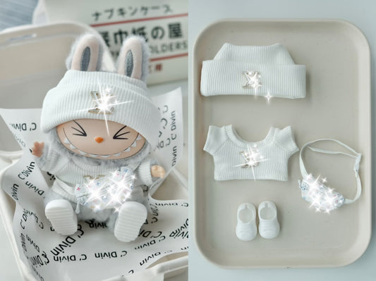 Cute Labubu Outfits for 17cm Dolls – Fits V1, V2 & V3