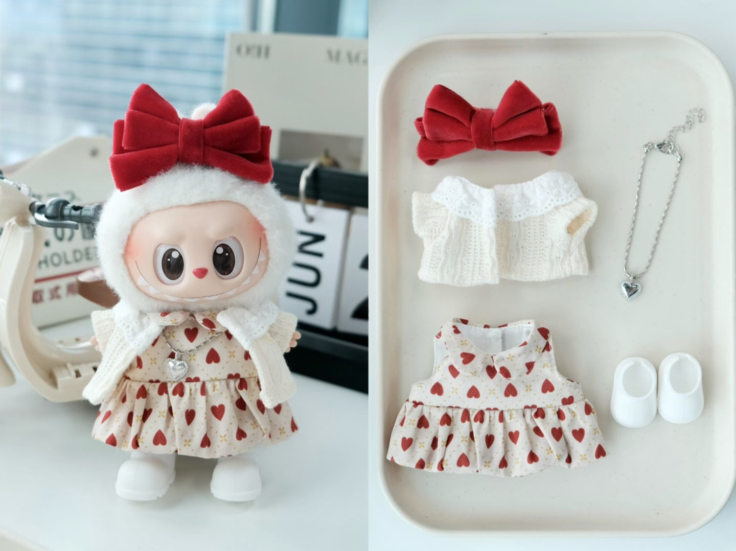 Cute Labubu Outfits for 17cm Dolls – Fits V1, V2 & V3
