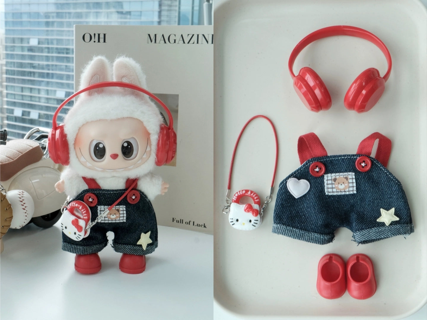 Cute Labubu Outfits for 17cm Dolls – Fits V1, V2 & V3