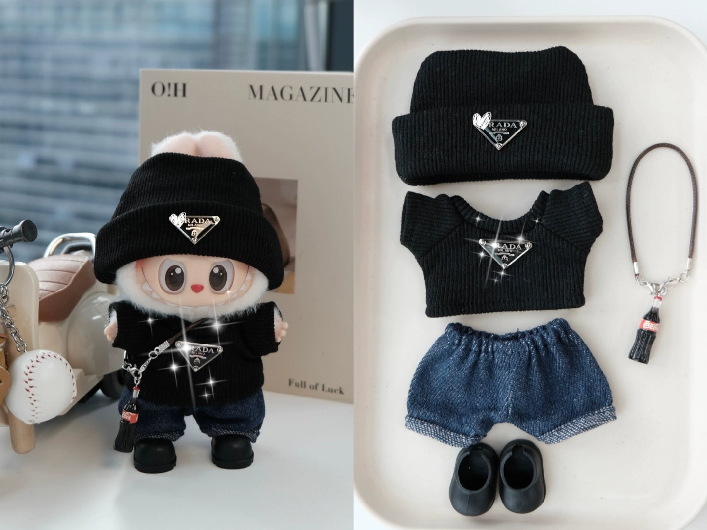 Cute Labubu Outfits for 17cm Dolls – Fits V1, V2 & V3